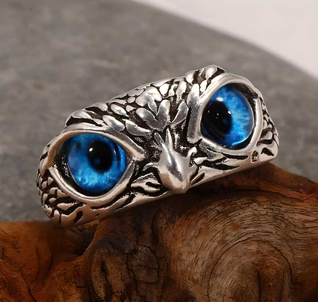 Silver Plated Wealth Attracter Owl Ring 💍✨