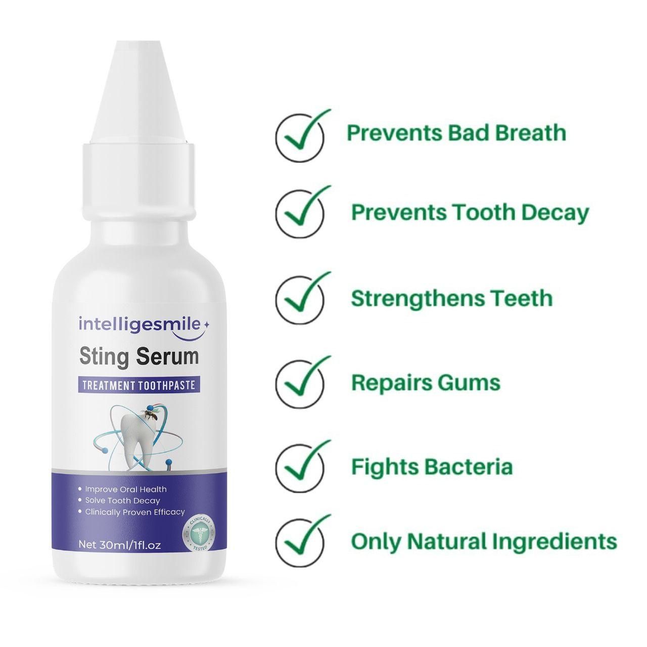 Intelligesmile Sting Serum Treatment Toothpaste 30ml Pack of 1