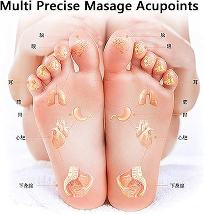 Reflexology Chart Socks with Trigger Point Massage Tool