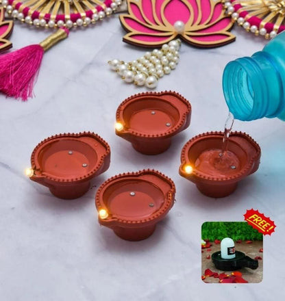 Diwali Sale - Water Sensor Eco-Friendly Diya 🪔 with Shankarji Pind