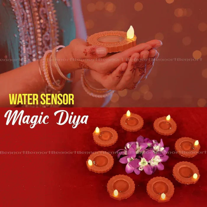 Diwali Sale - Water Sensor Eco-Friendly Diya 🪔 with Shankarji Pind