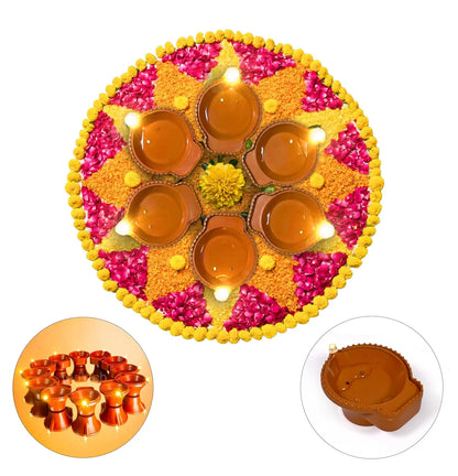 Diwali Sale - Water Sensor Eco-Friendly Diya 🪔 with Shankarji Pind