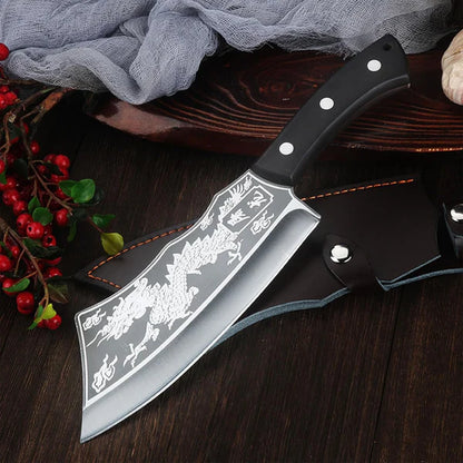 Dragon Chopping Knife Stainless Steel Blade🔥